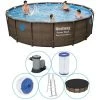 Piscine Tubulaire Bestway Ronde 488x122 Cm - Accessoires Inclus -Piscine Soldes Boutique 58677007 1