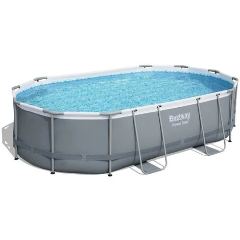 Piscine Tubulaire Bestway Ovale 488x305x107 Cm - Accessoires Inclus 5 Piscine Tubulaire Bestway Ovale 488x305x107 Cm - Accessoires Inclus – Image 3