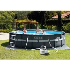 Piscine Tubulaire Intex Ronde 549x132 Cm - Accessoires Inclus -Piscine Soldes Boutique 58677128 3