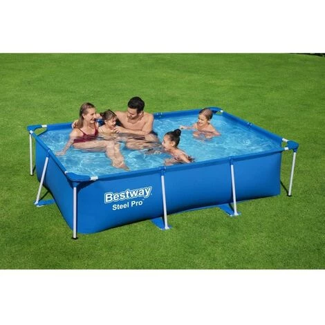 Piscine Tubulaire Bestway Rectangulaire 259x170x61 Cm - Steel Pro Pools 4 Piscine Tubulaire Bestway Rectangulaire 259x170x61 Cm - Steel Pro Pools – Image 2