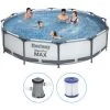 Piscine Tubulaire Bestway Ronde 366x76 Cm - Avec Pompe De Filtration
