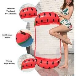 Fei Yu Flotteur De Piscine Gonflable, Hamac D'eau, Hamac De Piscine Gonflable Flottant 4 En 1 (selle, Chaise Longue, Hamac Et Dériveur), Flotteur De Piscine Portable (pastèque) -Piscine Soldes Boutique 58686865 2