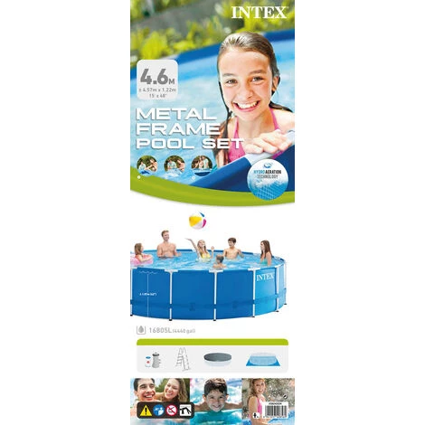 Piscine Tubulaire Intex Ronde 457x122 Cm - Accessoires Inclus 6 Piscine Tubulaire Intex Ronde 457x122 Cm - Accessoires Inclus – Image 4