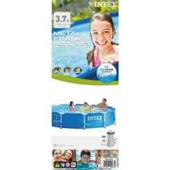 Piscine Tubulaire Intex Ronde 366x76 Cm - Avec Pompe De Filtration -Piscine Soldes Boutique 58745431 5