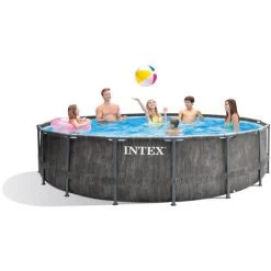 Piscine Tubulaire Intex Ronde 457x122 Cm - Accessoires Inclus -Piscine Soldes Boutique 58745446 2