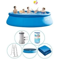 Piscine Gonflable Intex Ronde 457x122 Cm - Accessoires Inclus