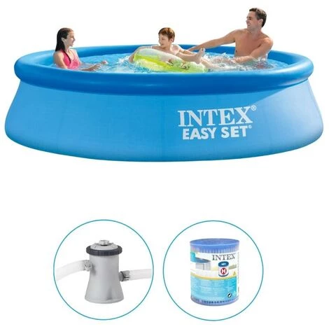 Piscine Gonflable Intex Ronde 305x76 Cm - Avec Pompe De Filtration 3 Piscine Gonflable Intex Ronde 305x76 Cm - Avec Pompe De Filtration