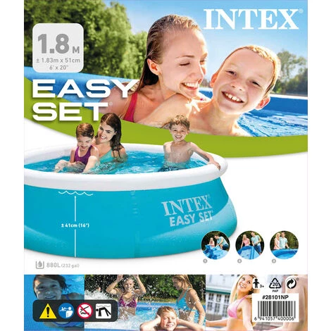 Piscine Gonflable Intex Ronde 183x51 Cm - Easy Set 6 Piscine Gonflable Intex Ronde 183x51 Cm - Easy Set – Image 4