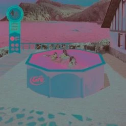 Gré Piscine Hors Sol 350X120Cm Gre Sand Filter Steel White Round Kit350Eco 130102