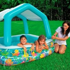INTEX Piscine Gonflable "Pare-Soleil' Bleu -Piscine Soldes Boutique 58822101 3