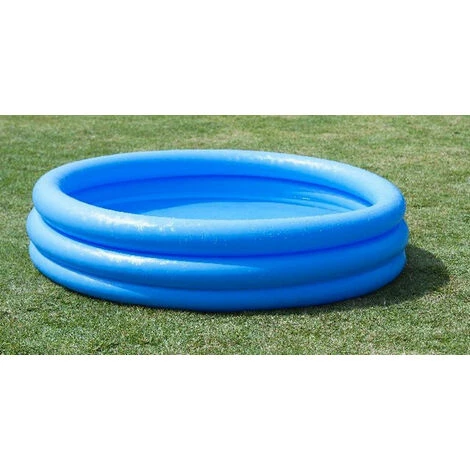 LTS FAFA Pataugeoire Pour Enfants, Pataugeoire à 3 Anneaux En Bleu Avec Patchs De Réparation, 147x33cm, Env. Piscine De 288 Litres 7 LTS FAFA Pataugeoire Pour Enfants, Pataugeoire à 3 Anneaux En Bleu Avec Patchs De Réparation, 147x33cm, Env. Piscine De 288 Litres – Image 5