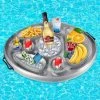 LTS FAFA Porte Gobelet Gonflable, Plateau Flottant Pour Piscine, Porte Bière Flottant PVC, Plateau Gonflable Bar Flottant Spa Pour Plage Eau Jouets Soirée Piscine -Piscine Soldes Boutique 58824876 1