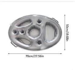 LTS FAFA Porte Gobelet Gonflable, Plateau Flottant Pour Piscine, Porte Bière Flottant PVC, Plateau Gonflable Bar Flottant Spa Pour Plage Eau Jouets Soirée Piscine -Piscine Soldes Boutique 58824876 4