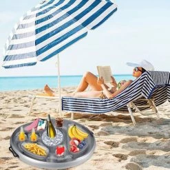 LTS FAFA Porte Gobelet Gonflable, Plateau Flottant Pour Piscine, Porte Bière Flottant PVC, Plateau Gonflable Bar Flottant Spa Pour Plage Eau Jouets Soirée Piscine -Piscine Soldes Boutique 58824876 5