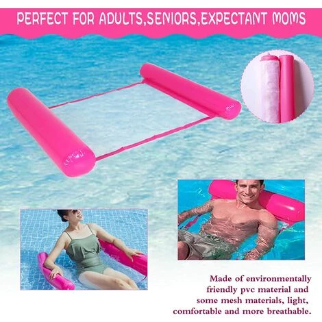 LTS FAFA Hamac Gonflable Piscine,Hamac Gonflable,Matelas Gonflable Flottant,Pliable Hamac D'eau,Hamac D'eau 4 En 1,Les Meilleurs Cadeaux D'été Pour Adultes Et Enfants (Rose) 6 LTS FAFA Hamac Gonflable Piscine,Hamac Gonflable,Matelas Gonflable Flottant,Pliable Hamac D'eau,Hamac D'eau 4 En 1,Les Meilleurs Cadeaux D'été Pour Adultes Et Enfants (Rose) – Image 4