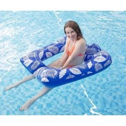 LTS FAFA Gonflable Piscine, Hamac D'eau Hamac De Piscine Gonflable Avec Filet Hamac Flottant Gonflables De Piscine Matelas D'eau Pour Adultes (Bleu B) -Piscine Soldes Boutique 58824951 5