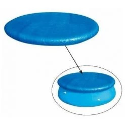 LTS FAFA Diamètre Baches Pour Piscines,Couverture De Protection De Piscine Ronde Avec Attaches En Corde,Bache Durable Antipoussière Coupe-Vent Pour Piscines Hors Sol Rondes 183 Cm -Piscine Soldes Boutique 58824973 3