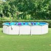 VidaXL Piscine Ovale Avec Parois En Acier 610x360x120 Cm Blanc