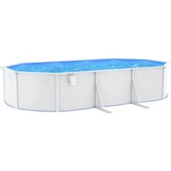 VidaXL Piscine Ovale Avec Parois En Acier 610x360x120 Cm Blanc -Piscine Soldes Boutique 58970682 3