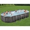 Bestway Ensemble De Piscine Ovale 7,32x3,66x1,22 M