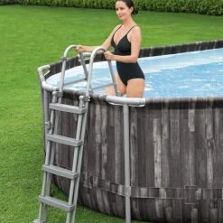 Bestway Ensemble De Piscine Ovale 7,32x3,66x1,22 M -Piscine Soldes Boutique 58970683 5