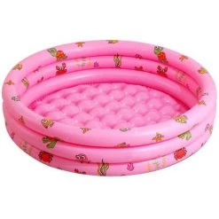 EINEMGELD Piscine Gonflable Pour Enfants, Piscine, Pataugeoire Ronde à 3 Anneaux Pour Bébé Pour L'extérieur Et L'intérieur, Piscine Pour Tout-petits, Piscine à Balles, Pêche, Centre De Jeux Pour Jardin.