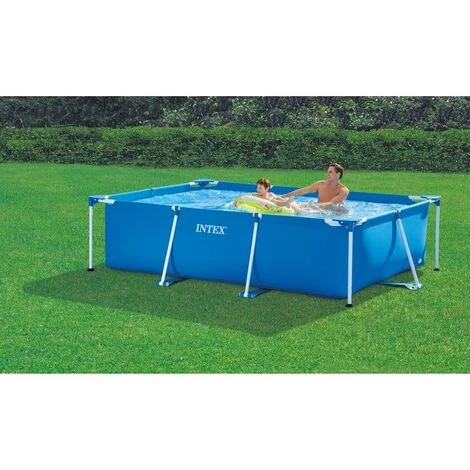 INTEX Piscine Tubulaire Metal Frame Junior Intex, L.3 X L.2 X H.0.75 M 4 INTEX Piscine Tubulaire Metal Frame Junior Intex, L.3 X L.2 X H.0.75 M – Image 2