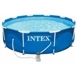 INTEX Piscine Tubulaire Metal Frame Intex Diam. 3.05 M X H. 0.76 M