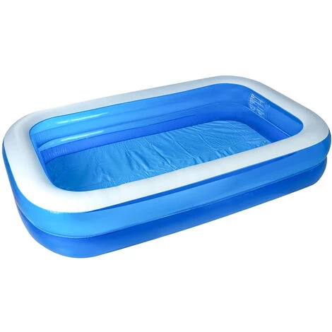 COXOLO Piscine Gonflable 3 Couches Rectangulaire PVC 265 X 175 X 58 Cm 3 COXOLO Piscine Gonflable 3 Couches Rectangulaire PVC 265 X 175 X 58 Cm