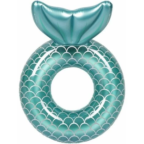 LTS FAFA Bouée Gonflable Sirène Pour Piscine Gonflable - Décoration Estivale Pour La Plage Et L'eau - Jouets Pour Enfants,90cm,1 Pièce,vert 3 LTS FAFA Bouée Gonflable Sirène Pour Piscine Gonflable - Décoration Estivale Pour La Plage Et L'eau - Jouets Pour Enfants,90cm,1 Pièce,vert