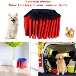 MACARON Pliable Piscine Baignoire,Piscine Chien Grand,Piscine Pour Animaux,Piscine Pliable Pour Chien,pour Chien/Chat Animal Extérieur Ou Intérieur(60*20cm)LO-Ron -Piscine Soldes Boutique 59333908 4