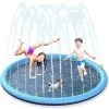 MACARON Piscine PVC Pliable Chien De Compagnie Enfants Bain Piscine Antidérapant Enfants Piscines À Balles Pour Jardin Patio Salle De Bains（100cm）LO-Ron -Piscine Soldes Boutique 59333913 1