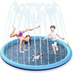 MACARON Piscine PVC Pliable Chien De Compagnie Enfants Bain Piscine Antidérapant Enfants Piscines À Balles Pour Jardin Patio Salle De Bains(100cm)LO-Ron