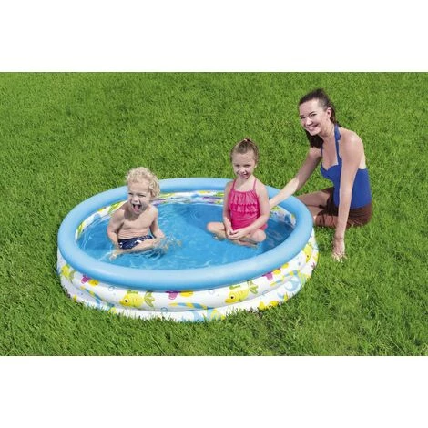 MACARON Piscine Pataugeoire Ocean Life 3 Boudins, Diamètre 122 Cm Hauteur 25 Cm LO-Ron 7 MACARON Piscine Pataugeoire Ocean Life 3 Boudins, Diamètre 122 Cm Hauteur 25 Cm LO-Ron – Image 5