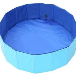 MACARON Piscine Pour Chien Bassin De Baignade Animaux De Compagnies Pliable Bain Baignoire Pour Grand Pour Chien Baignoire En PVC Resistant D'Été Extérieur Ou Intérieur (60X20cm)LO-Ron