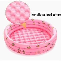 MACARON Piscine Gonflable Enfant Pataugeoire Ronde Ocean Life Épaissi Piscine Gonflable Familiale Pour Le Jardin Pour Enfants Adultes Familles 3 Boudins Diamètre 100*35 Cm LO-Ron -Piscine Soldes Boutique 59333969 3