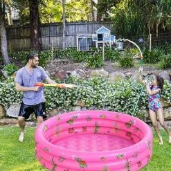 MACARON Piscine Gonflable Enfant Pataugeoire Ronde Ocean Life Épaissi Piscine Gonflable Familiale Pour Le Jardin Pour Enfants Adultes Familles 3 Boudins Diamètre 100*35 Cm LO-Ron -Piscine Soldes Boutique 59333969 5