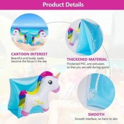 MACARON Brassard Piscine Enfant Gonflable Pour Plage Piscine Intérieure Brassards De Natation Dessinée Anneau De Natation Convient Aux Enfants De 2 à 6 Ans (1 Paire)LO-Ron -Piscine Soldes Boutique 59333970 3