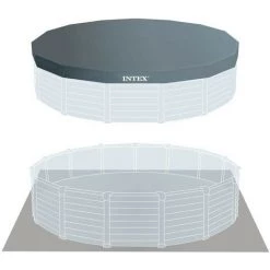 Piscine Ronde Intex Ø 478 Cm Hors Sol Couleur Graphite 26384NP | Graphite -Piscine Soldes Boutique 59337326 4