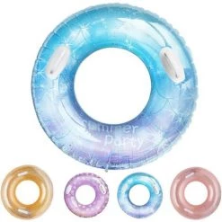 ZOLGINAH Bouée Gonflable,Flotteurs De Piscine Gonflables, Jouets De Balle Flottants Pour Adultes Et Enfants, Jouets De Plage De Piscine D'été, , Anneau De Natation Flottant-90 #-Ciel Étoilé
