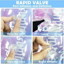 ZOLGINAH Bouée Gonflable,Flotteurs De Piscine Gonflables, Jouets De Balle Flottants Pour Adultes Et Enfants, Jouets De Plage De Piscine D'été, , Anneau De Natation Flottant-90 #-Ciel Étoilé -Piscine Soldes Boutique 59345071 5