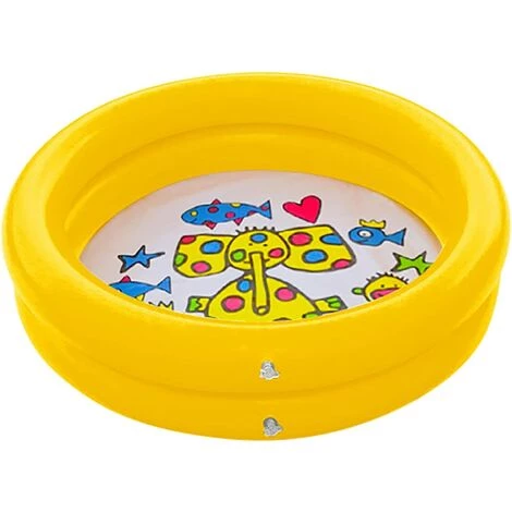 MACARON Pataugeoire Gonflable Pour Bébé - Portable - 65 Cm - Jaune LO-Ron 3 MACARON Pataugeoire Gonflable Pour Bébé - Portable - 65 Cm - Jaune LO-Ron