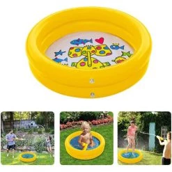 MACARON Pataugeoire Gonflable Pour Bébé - Portable - 65 Cm - Jaune LO-Ron 11 MACARON Pataugeoire Gonflable Pour Bébé - Portable - 65 Cm - Jaune LO-Ron -Piscine Soldes Boutique 59402105 5