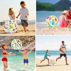 MACARON Ballon De Plage En PVC Gonflables De Balles De Plage Petit Ballon De Plage Gonflable Plage Balles De Sport Interactifs Pour Piscine Extérieure LO-Ron -Piscine Soldes Boutique 59402302 5
