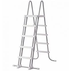 INTEX Échelle De Sécurité Avec Plateforme Et Marches Amovibles - Hauteur 132 Cm