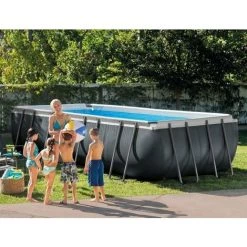 Piscine Rectangulaire Intex 549x274 Cm Hors Sol Couleur Gris 26356NP | Gris -Piscine Soldes Boutique 59455982 2