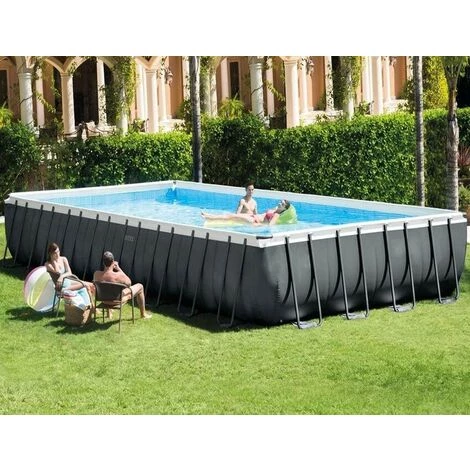 Piscine Rectangulaire Intex 975x488 Cm Hors Sol Couleur Gris 26374NP | Gris 4 Piscine Rectangulaire Intex 975x488 Cm Hors Sol Couleur Gris 26374NP | Gris – Image 2