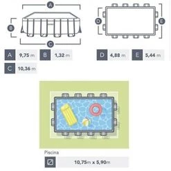 Piscine Rectangulaire Intex 975x488 Cm Hors Sol Couleur Gris 26374NP | Gris 11 Piscine Rectangulaire Intex 975x488 Cm Hors Sol Couleur Gris 26374NP | Gris -Piscine Soldes Boutique 59456650 5