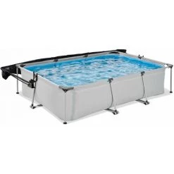 EXIT TOYS Piscine EXIT Soft Grey 300x200x65cm Avec Pompe Filtrante Et Voile D'ombrage - Gris - Gris -Piscine Soldes Boutique 59505440 3