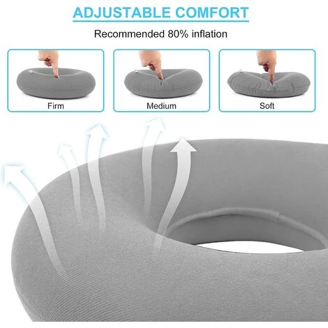 HEGUYEY Coussin Hémorroïdes Gonflable Avec Siège Orthopédique – Anneau De Siège Hémorroïdes Decubé Avec Pompe, Donut Avec Coussin Pour Siège, 1 Pièce 7 HEGUYEY Coussin Hémorroïdes Gonflable Avec Siège Orthopédique – Anneau De Siège Hémorroïdes Decubé Avec Pompe, Donut Avec Coussin Pour Siège, 1 Pièce – Image 5